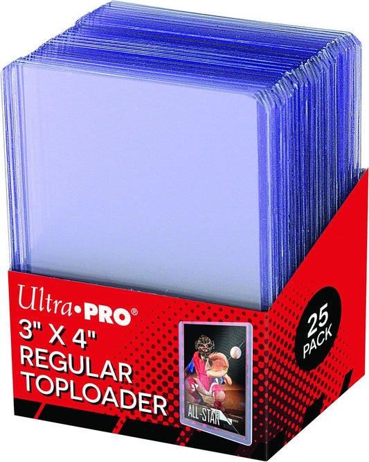 Ultra Pro Regular Toploader 63.5 mm x 88.9 mm (3 'x 4') Cartón– Pack of 25